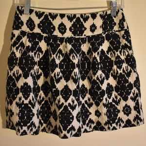 LOFT Black and White Skirt